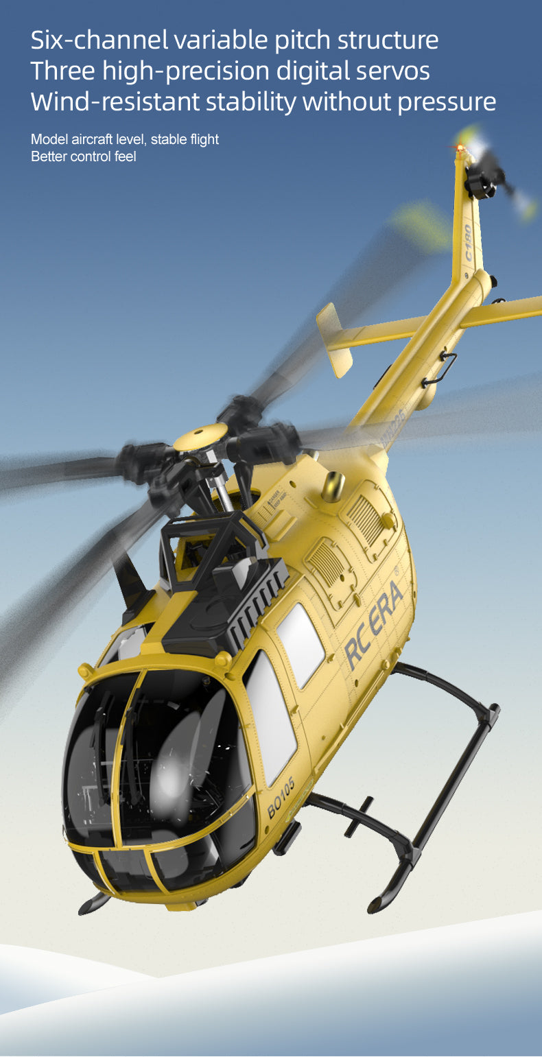 C180 BO105 RC Helicopter – Premium Brushless for Adults