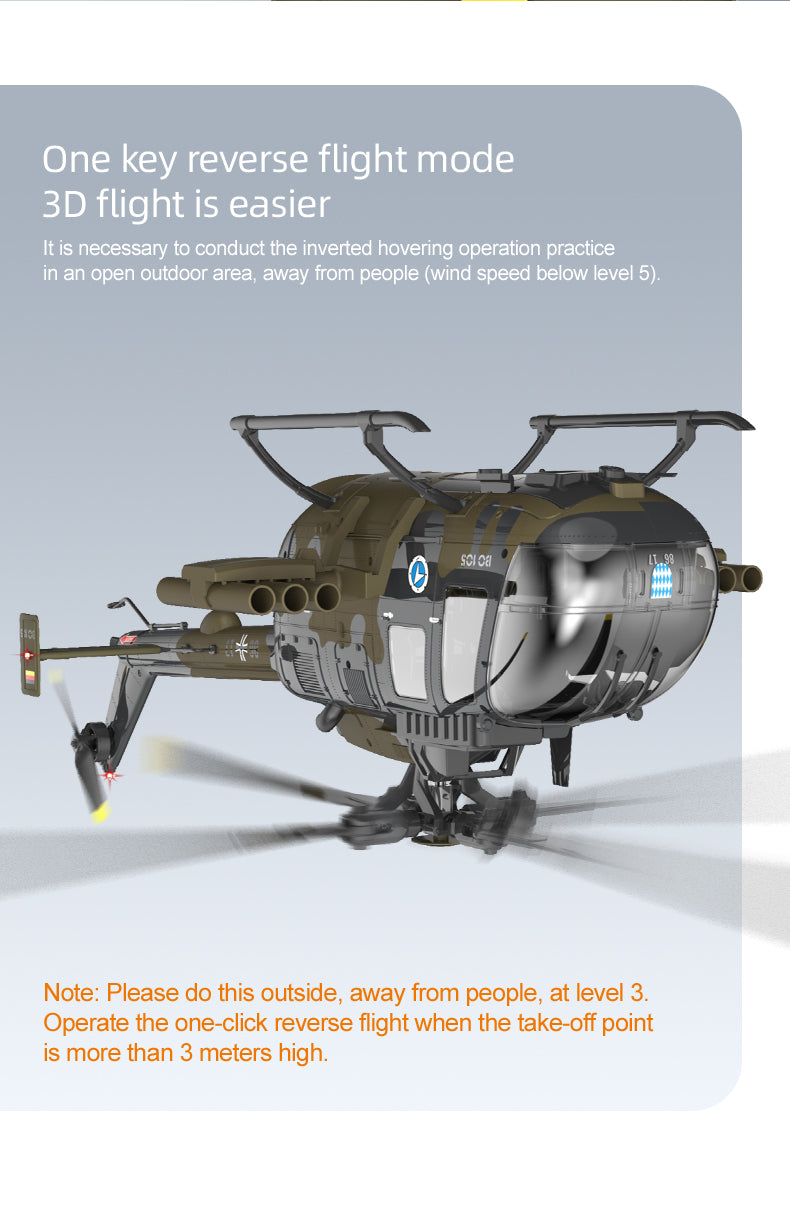 C180 BO105 RC Helicopter – Premium Brushless for Adults