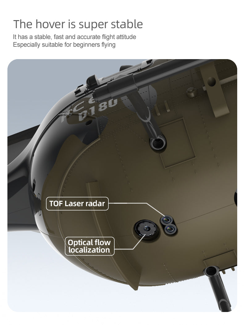 C180 BO105 RC Helicopter – Premium Brushless for Adults