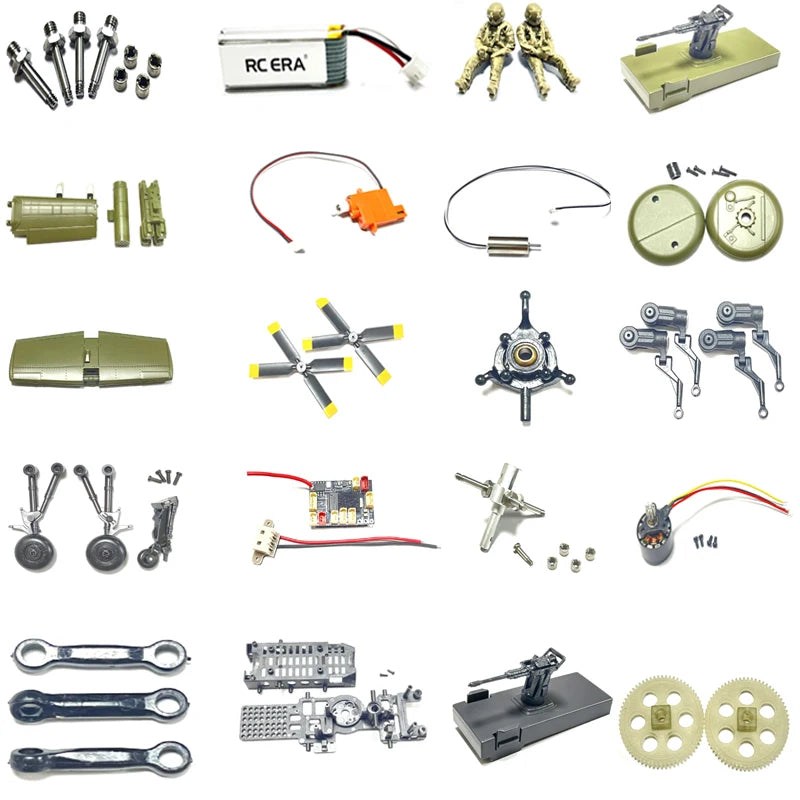 C170 Apache Replacement Parts – Fuselage, Main Rotor, Landing Gear & Battery