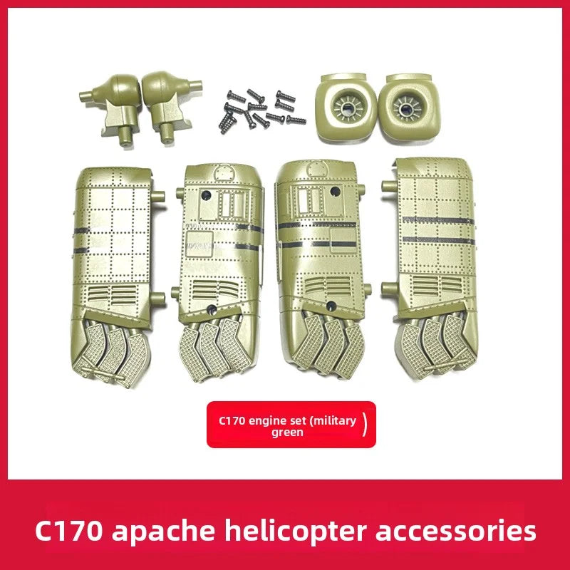 C170 Apache Replacement Parts – Fuselage, Main Rotor, Landing Gear & Battery