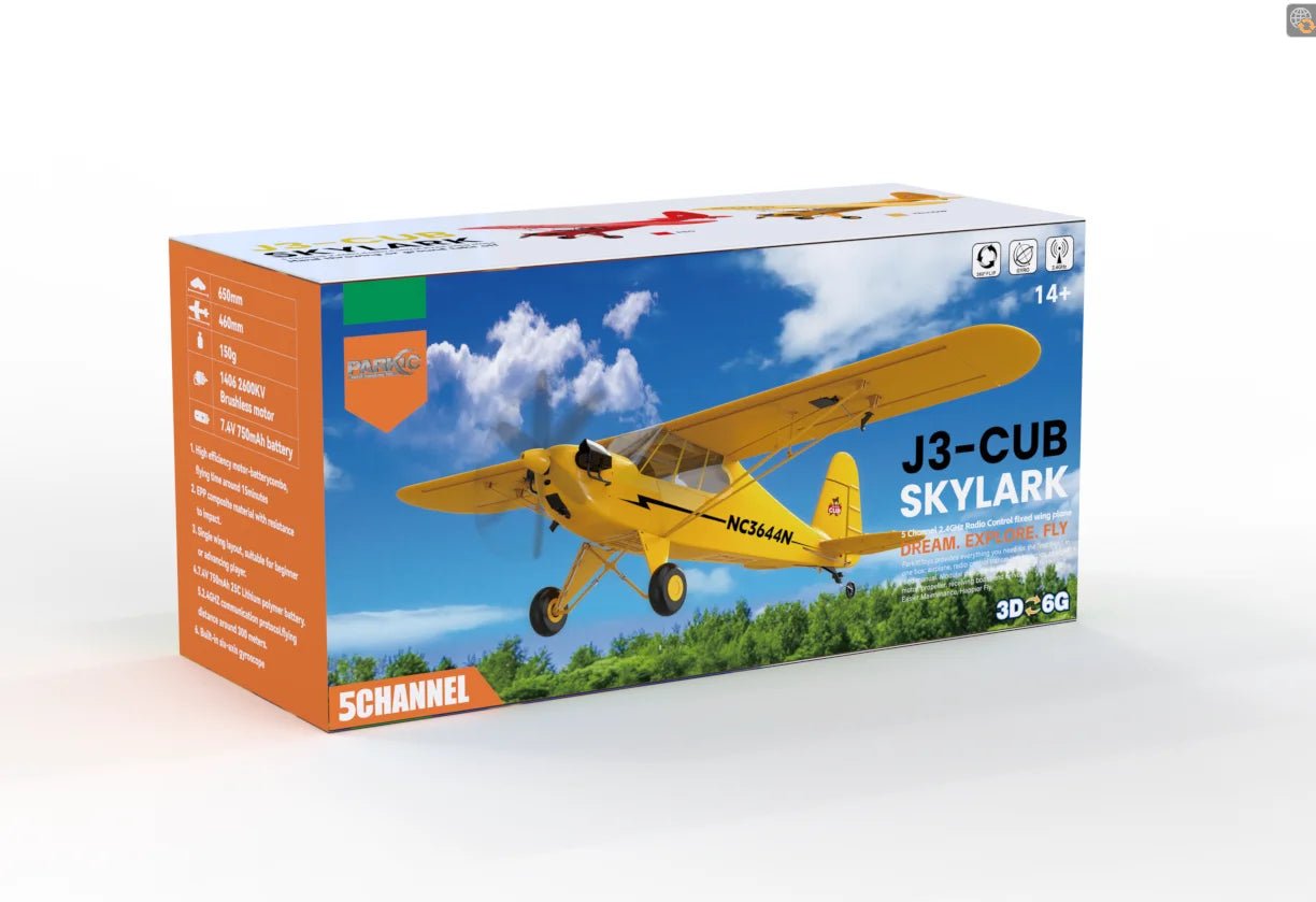 A160 J3 Piper Cub RC Plane – 5CH Brushless Motor Airplane | 3D/6G Flight Stabilization - Rc Aircraft Base