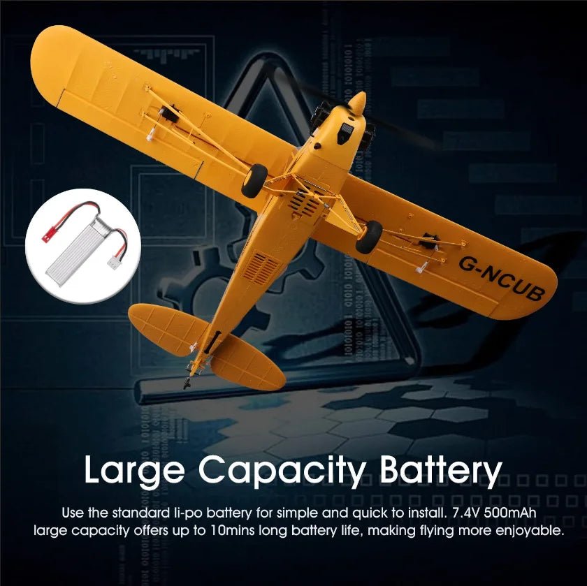 A160 J3 Piper Cub RC Plane – 5CH Brushless Motor Airplane | 3D/6G Flight Stabilization - Rc Aircraft Base