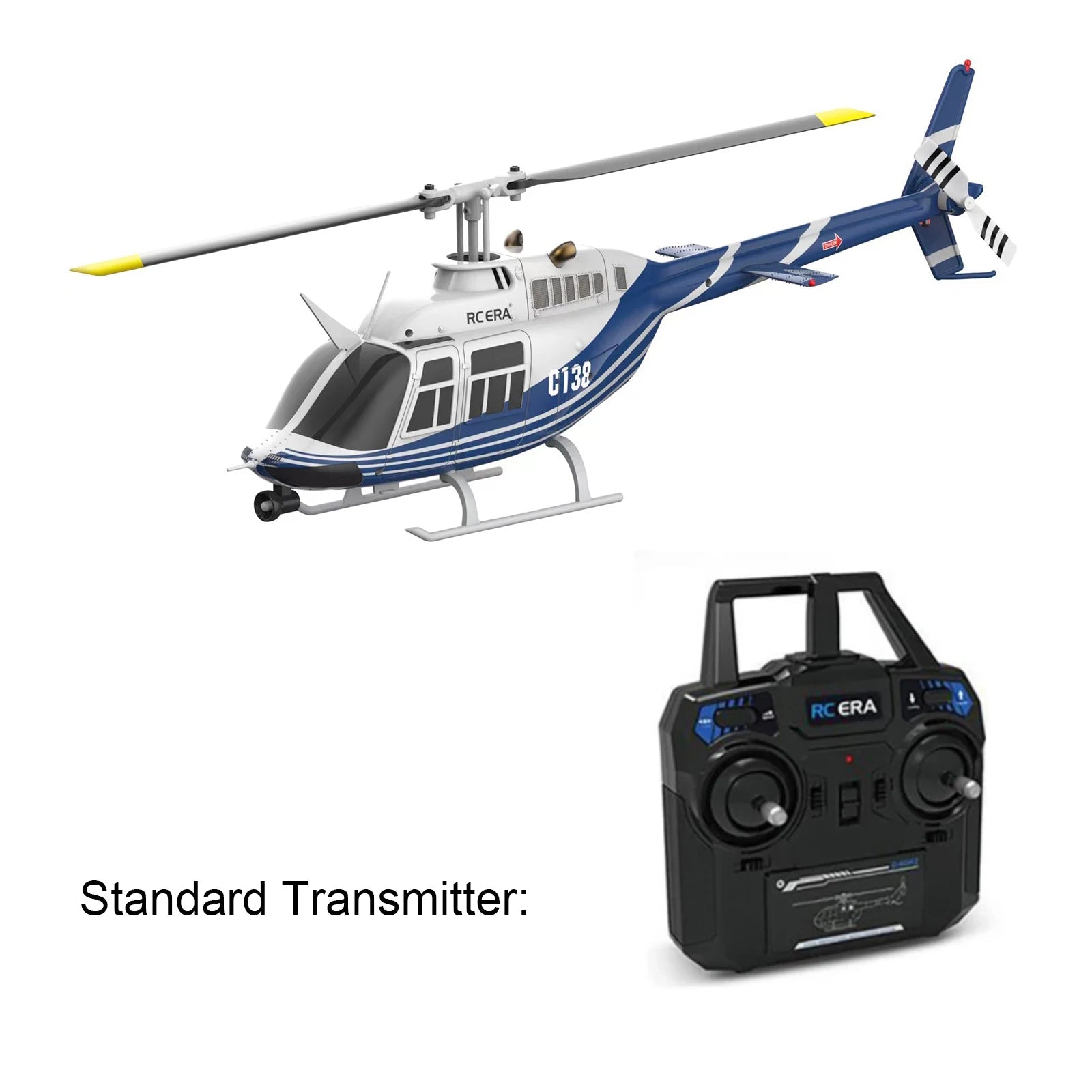 C138 Bell 206 RC helicopter with remote controller