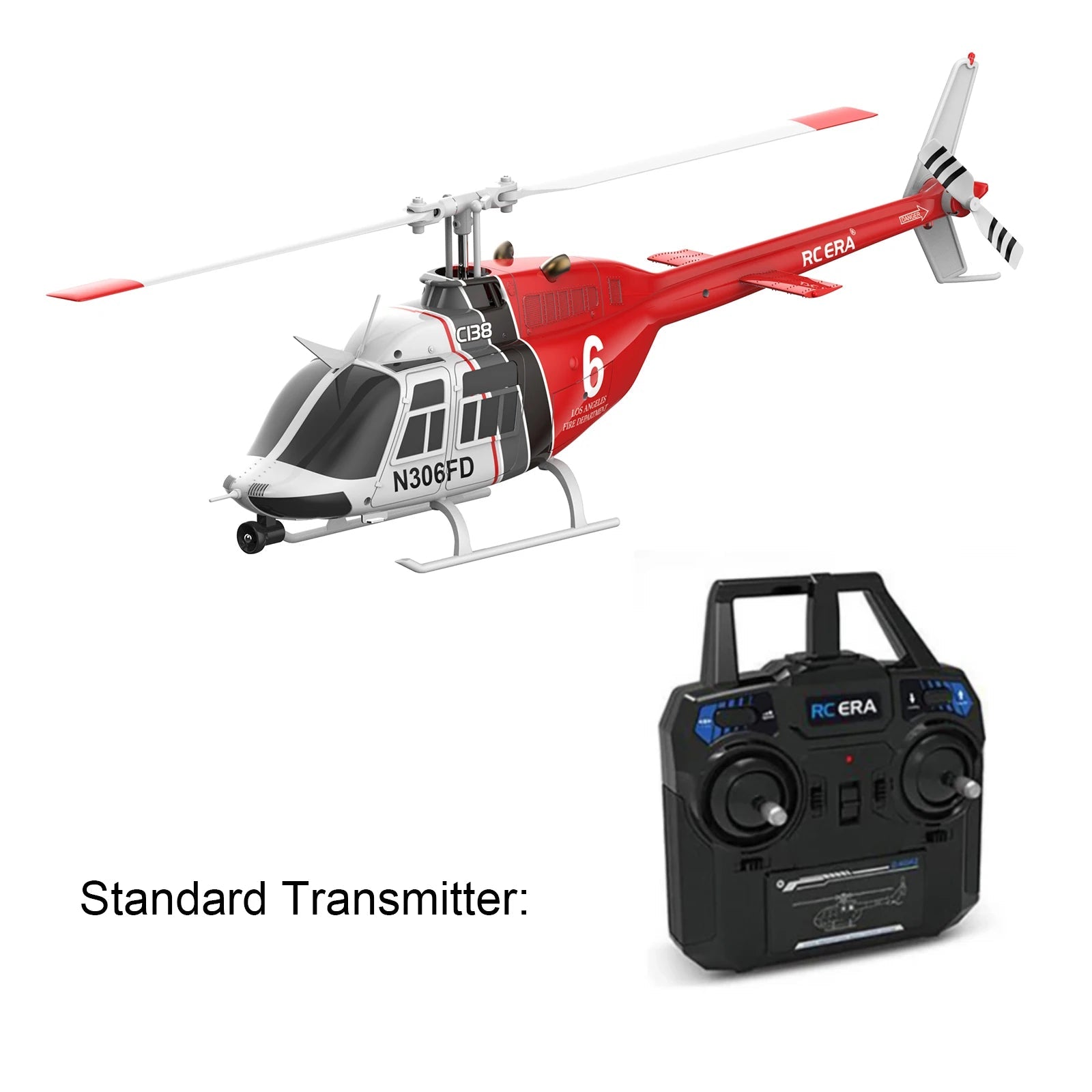 C138 Bell 206 RC helicopter scale fuselage detail