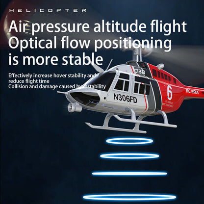 C138 Bell 206 RC helicopter blue variant