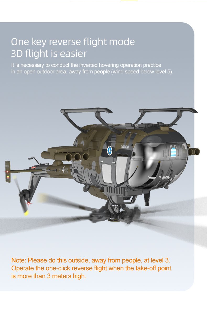 C180 BO105 RC helicopter package contents