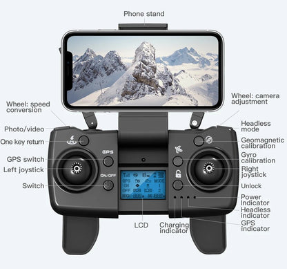 L900 Pro Drone 4K GPS Dual Camera – Foldable Brushless Quadcopter - Rc Aircraft Base