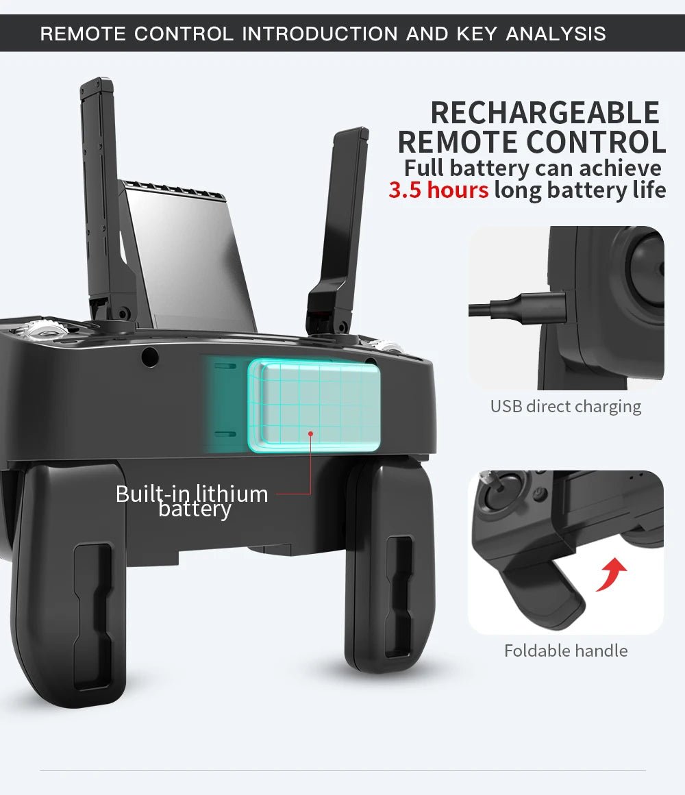 L900 Pro Drone 4K GPS Dual Camera – Foldable Brushless Quadcopter - Rc Aircraft Base