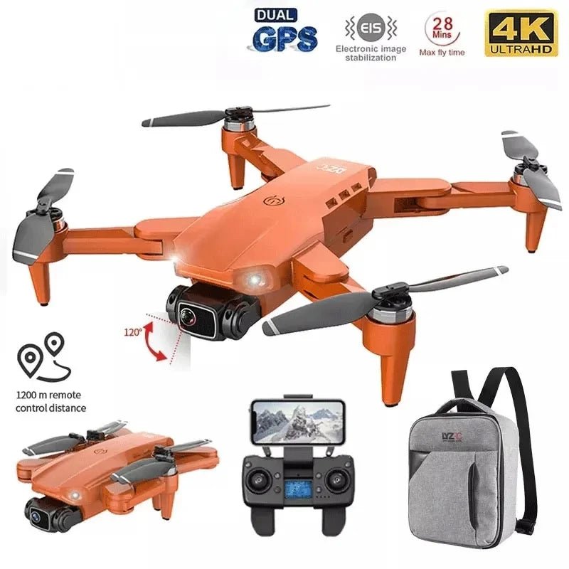 L900 Pro Drone 4K GPS Dual Camera – Foldable Brushless Quadcopter - Rc Aircraft Base