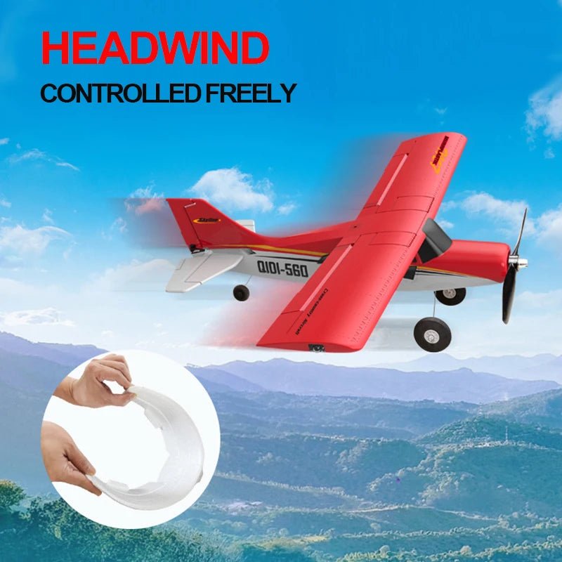 M7 Moore RC Airplane Qidi560 – 4CH Brushless EPP Remote Control Plane with LED Lights - Rc Aircraft Base