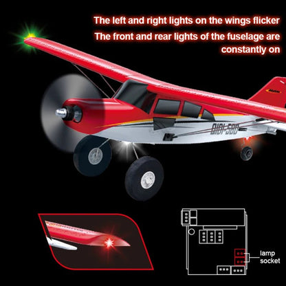 M7 Moore RC Airplane Qidi560 – 4CH Brushless EPP Remote Control Plane with LED Lights - Rc Aircraft Base