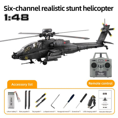 RC Black Hawk Helicopter C170 — UH - 60 Scale Military Model | 6CH Brushless RTF - Rc Aircraft Base