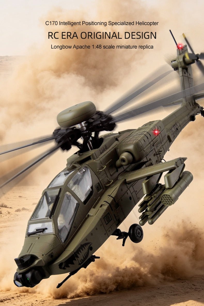 RC Black Hawk Helicopter C170 — UH - 60 Scale Military Model | 6CH Brushless RTF - Rc Aircraft Base