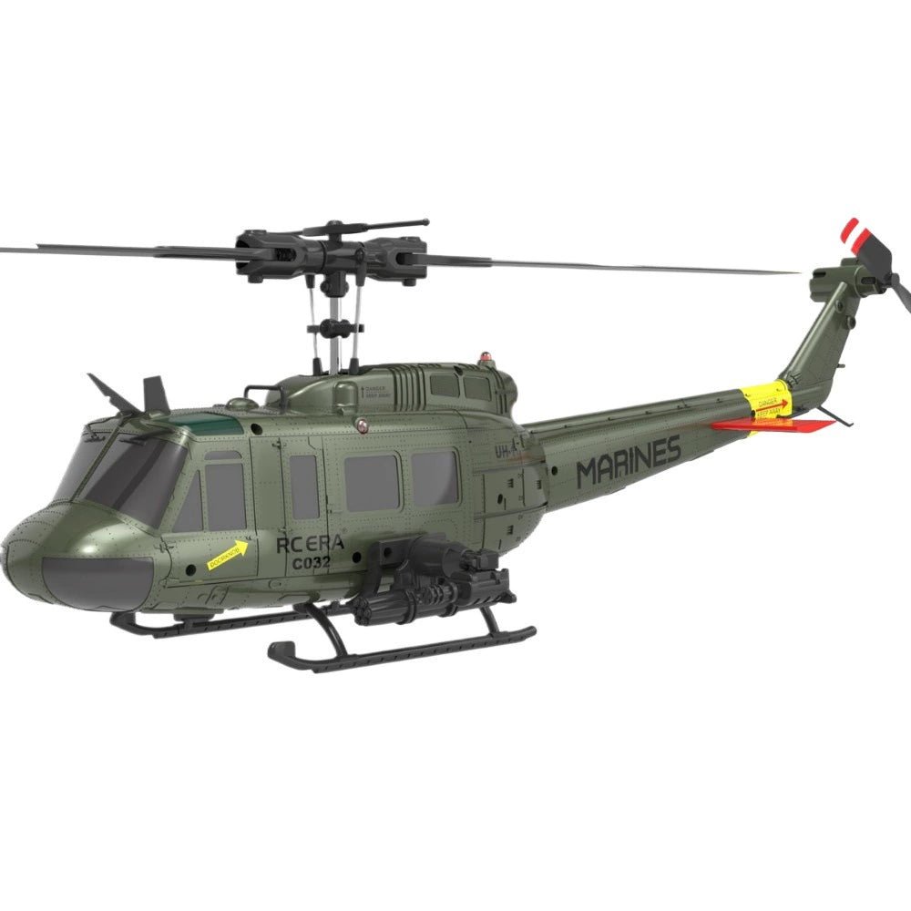RC Huey UH-1 scale helicopter for beginners and collectors