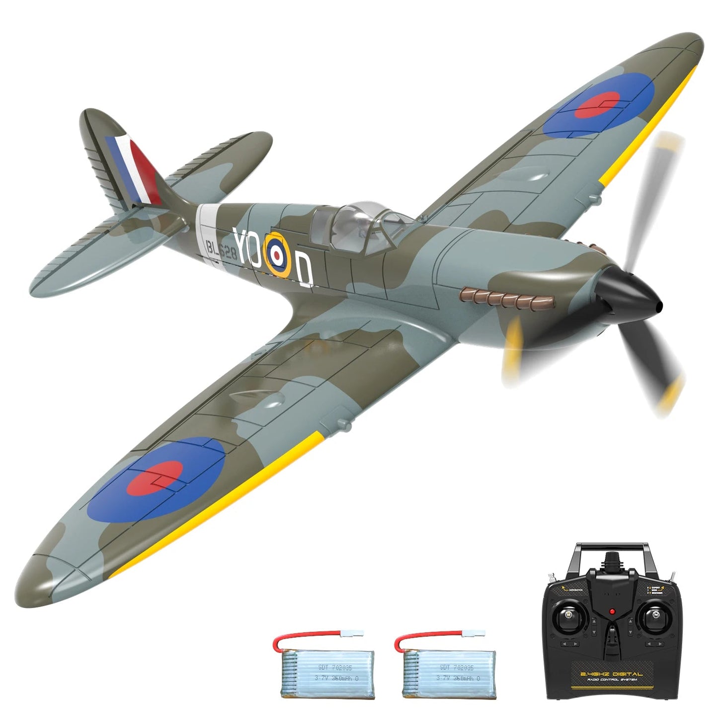 RC Plane Spitfire 4CH Remote Control Airplane - Rc Aircraft Base