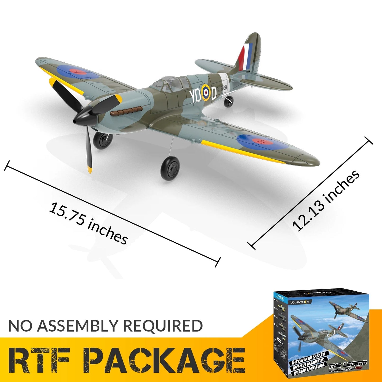 RC Plane Spitfire 4CH Remote Control Airplane - Rc Aircraft Base