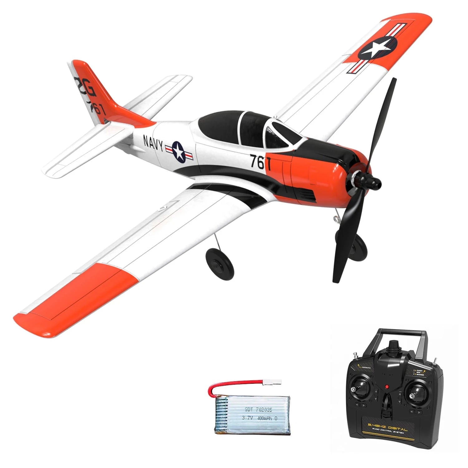 Volantex Spitfire RC Plane 400mm EPP 4CH 2.4G RTF Warbird - Rc Aircraft Base