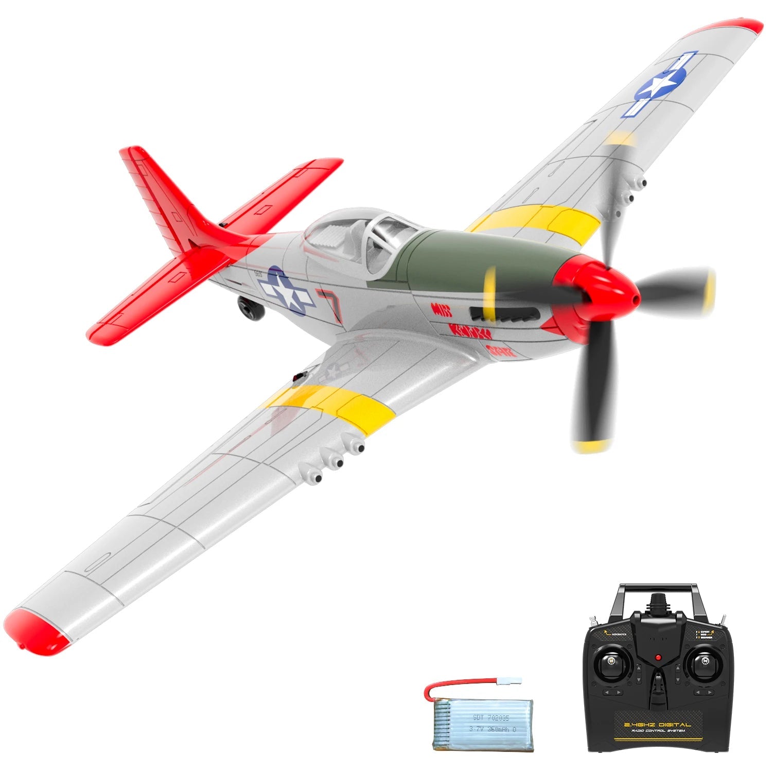 Volantex Spitfire RC Plane 400mm EPP 4CH 2.4G RTF Warbird - Rc Aircraft Base