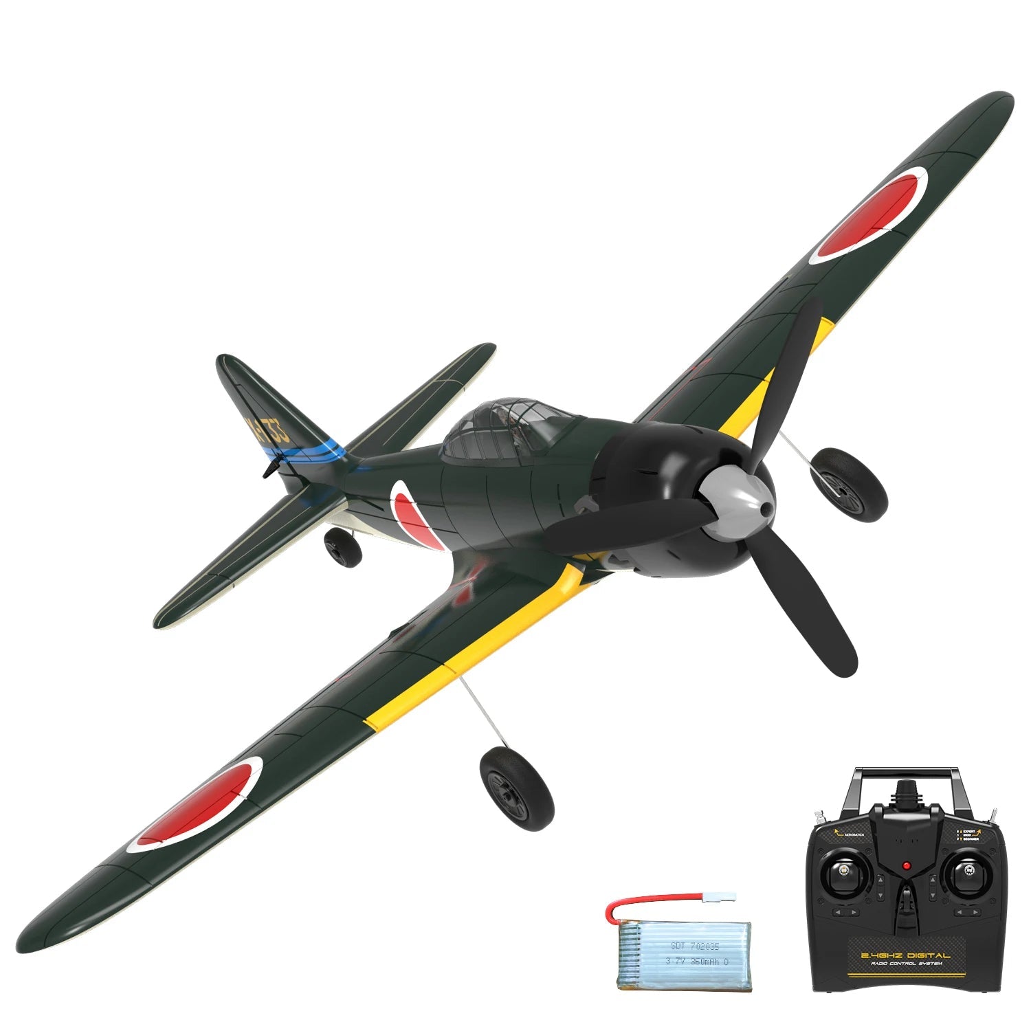 Volantex Spitfire RC Plane 400mm EPP 4CH 2.4G RTF Warbird - Rc Aircraft Base