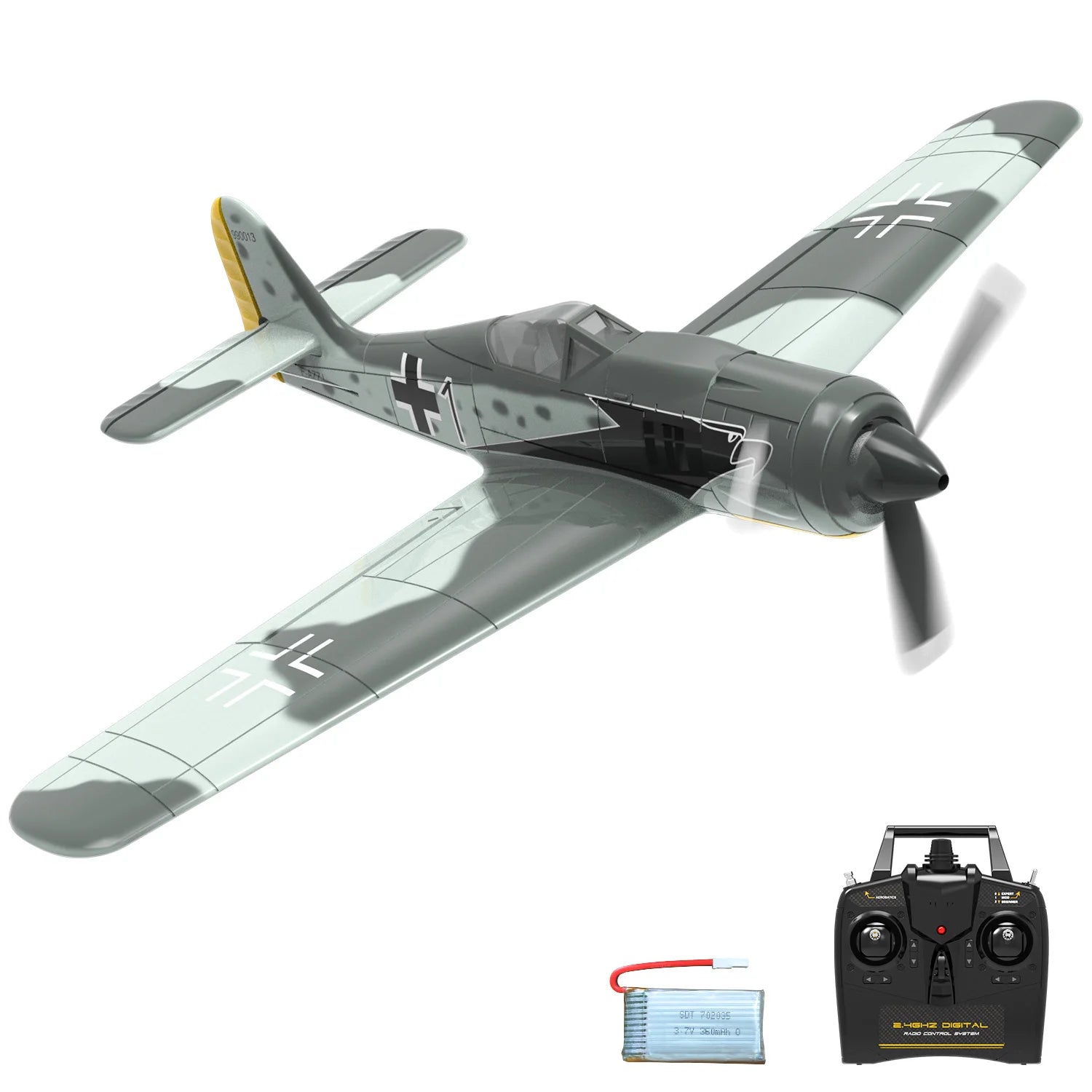 Volantex Spitfire RC Plane 400mm EPP 4CH 2.4G RTF Warbird - Rc Aircraft Base